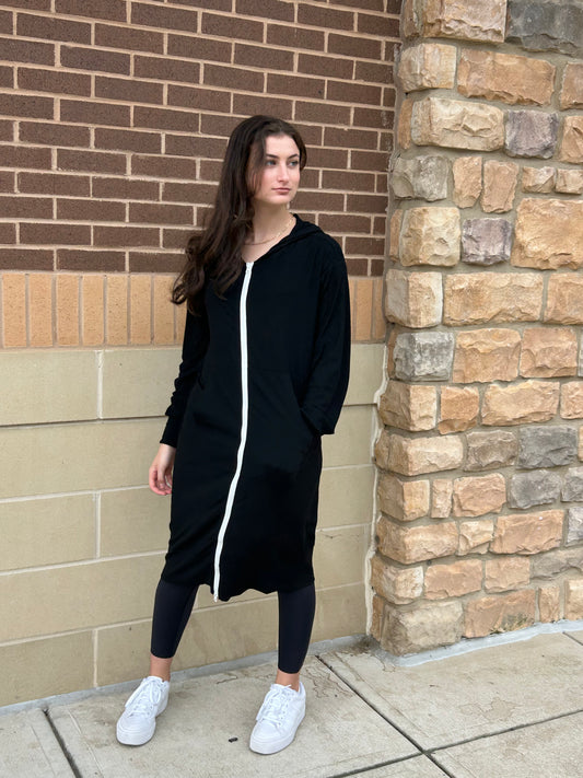 Ribbed Zip Dress